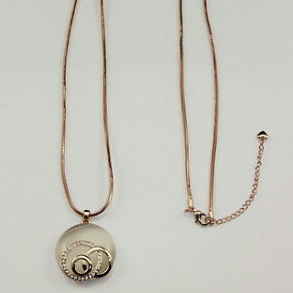 18k Rose Gold Plated Opal Long Necklace